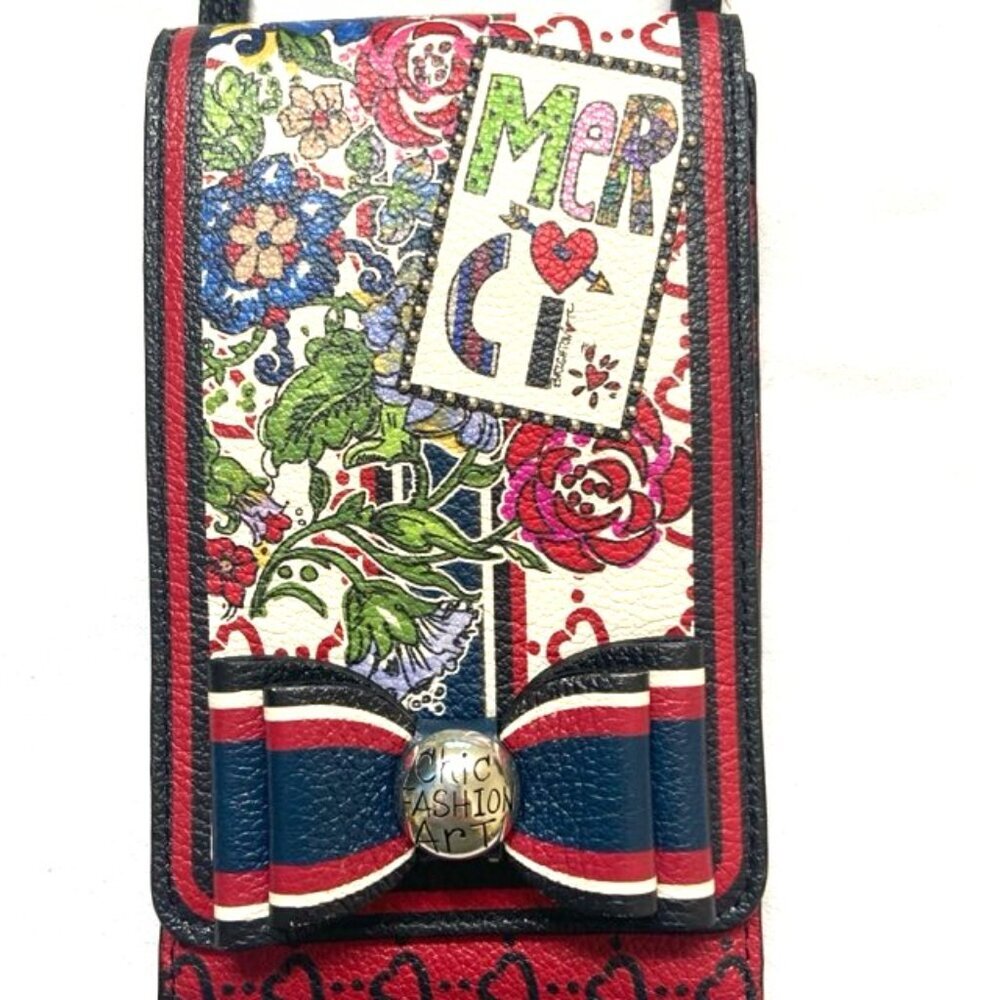 Brighton Fashionista‎ Allure Crossbody Bag Phone Card Organizer Bow Merci